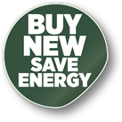 buy new, save energy